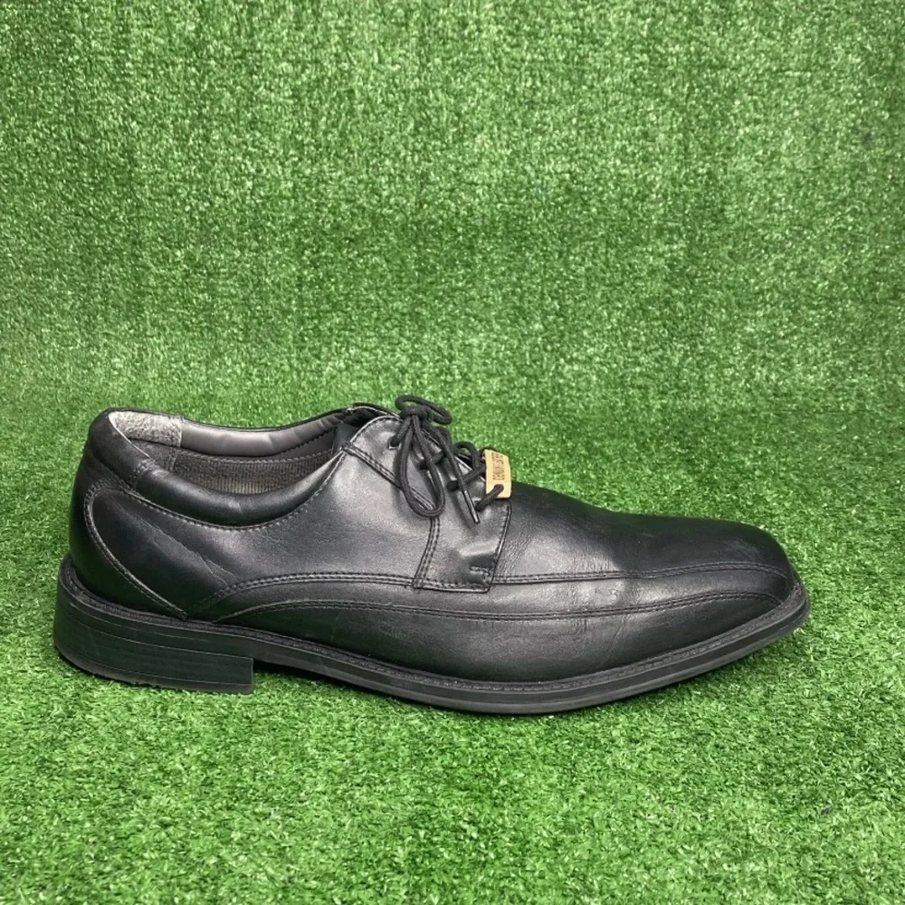 Dockers Men’s Perspective Black‎ Lace Up Leather Casual Shoes Black Size 14